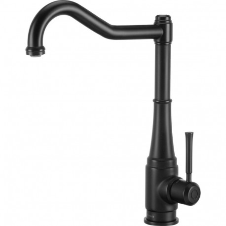 Kitchen faucet with rectangular spout