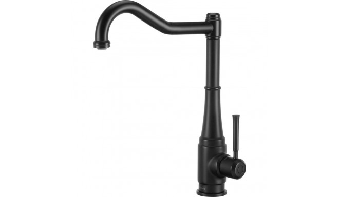 Kitchen faucet with rectangular spout