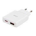iBOX C-43 Slim GaN PD30W Seinadapter, Valge