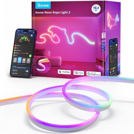 Govee H61D5 Neoon Tuled 2,5m | LED Valgustus | Matter, HomeKit, Google, Alexa, SmartThings