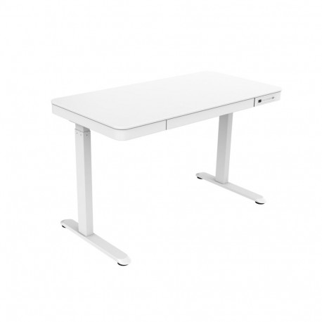 Tuckano Desk with electric height adjustment ET119W-C White. Desk top dimensions: 120 x 60cm.