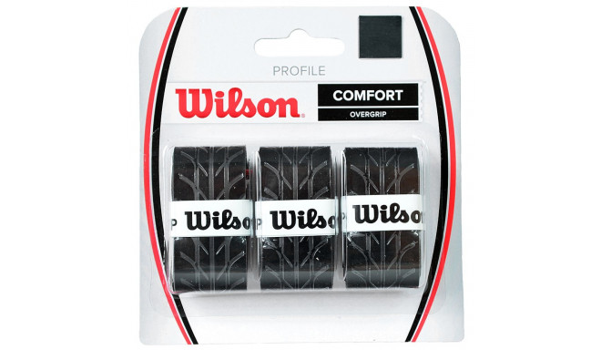 Owijka Wilson Profile Comfort Overgrip czarna 3szt WRZ4025BK