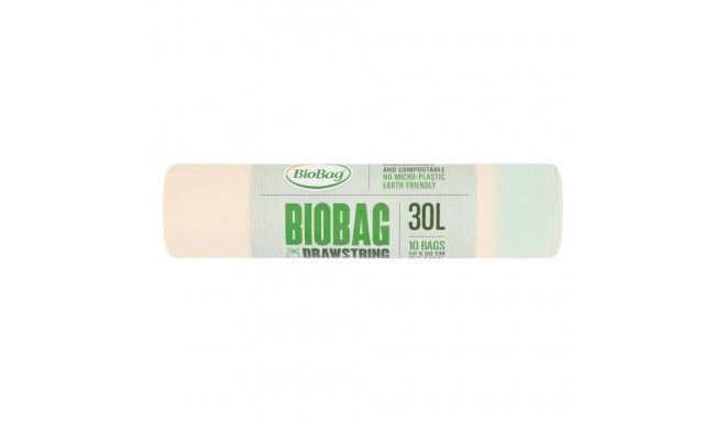 BIOBAG Биоразлагаемые мешки для мусора 30л 10шт (компост.)