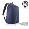 Anti-Theft Backpack - XD Design Bobby Soft 15.6" USB Navy