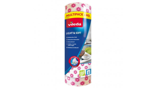 Cloth Pads - Vileda 40 Pc(s) Light & Soft Roll