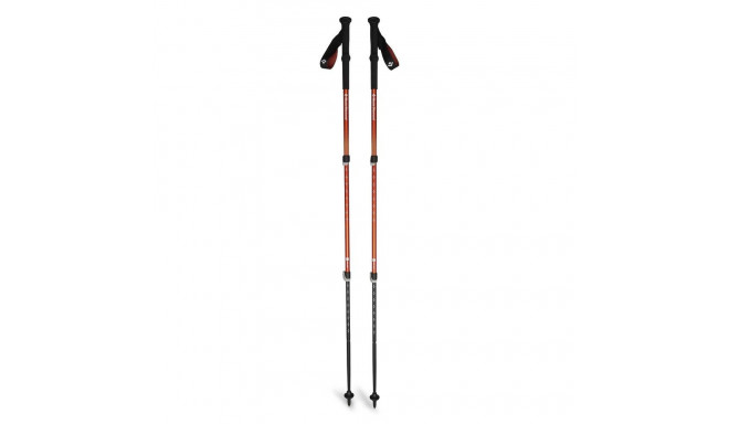 Trekking Poles - Black Diamond Trail Back 3-Section Adjustable Orange/Black