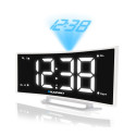 Clock Radio - Blaupunkt CRP7WH Dual Alarm Projection White, Black