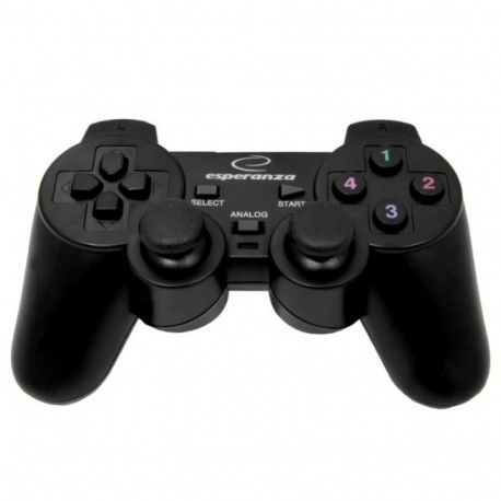 Gaming Controller - Esperanza Eg102 Analogue/digital USB 2.0, Black