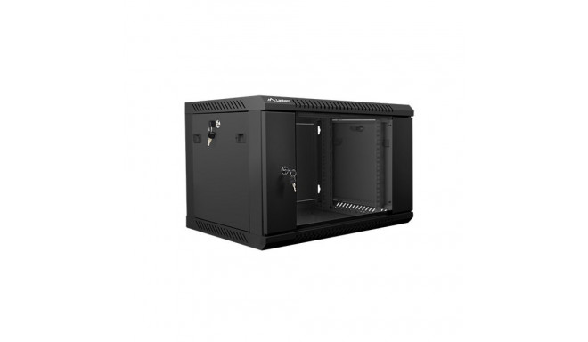 Rack Cabinet - Lanberg 19" 6u 600x450 Black Wf01-6406-10b