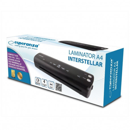Laminator - Esperanza A4 Hot / Cold, Black