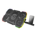 Cooling Pad - Esperanza EGC107 3-Fan 2600 RPM Black