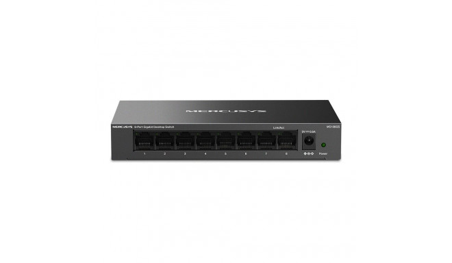 Switch - Mercusys MS108GS 8-Port Gigabit Black Mercusys MS108GS 8-Port Gigabit Switch, Metal Housing