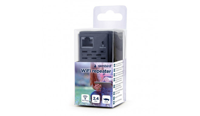 Network Repeater - Gembird Wnp-rp300-03 Bk 300mbit/s