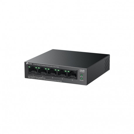 Network Switch - TP-Link LiteWave 5-Port Gigabit PoE+ Black