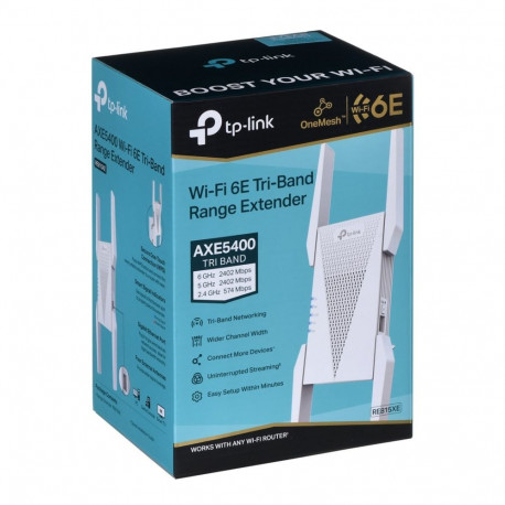 Networking Device - TP-LINK RE815XE Tri-Band Wi-Fi 6 Repeater 2.5 Gbps