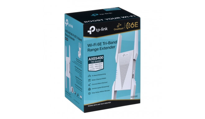 Networking Device - TP-LINK RE815XE Tri-Band Wi-Fi 6 Repeater 2.5 Gbps