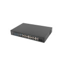 Network Switch - Lanberg 19" Poe+ 16x 100mb Combo Gigabit Ethernet Swi