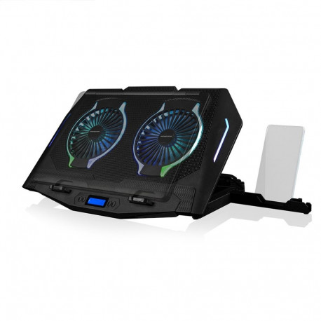 Cooling Pad - Modecom CF21 RGB Silent USB Adjustable Black