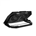 Cooling Pad - Modecom CF21 RGB Silent USB Adjustable Black