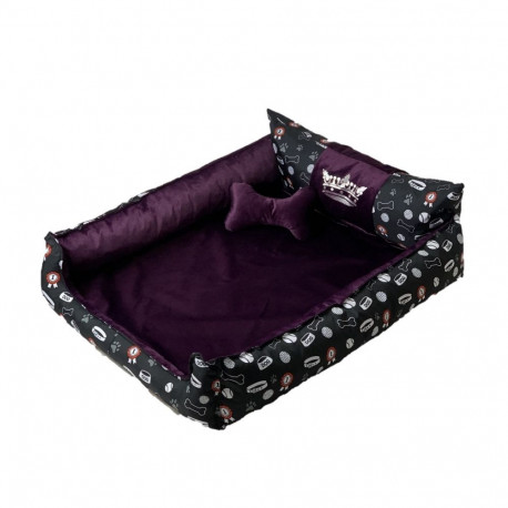 Dog Bed - Go Gift Xxl Purple 110x90x18 Cm