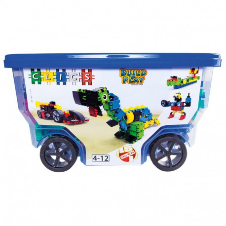 Building Blocks - CLICS CB411 Rollerbox 15in1 377 Multicoloured Pieces