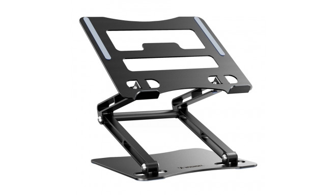 Laptop stand Wozinsky WRS-CPY75DSB aluminum + Free! smartphone stand - black