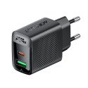 Acefast A98 Network Charger GaN USB-A / USB-C PD 30W - Black