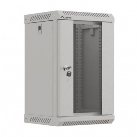 Wall-mounted installation rack cabinet 10 inches 9U 300x300 gray