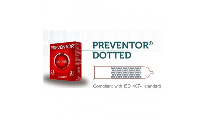 Pakiet prezerwatyw DOTTED Preventor 48 x 3 szt