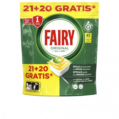 FAIRY TODO EN 1 LIMON lavavajillas cápsulas 41 u