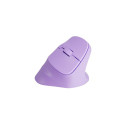 VERTICAL MOUSE NATEC CRAKE 2 WIRELESS 2400DPI BLUETOOTH 5.2 + 2.4GHZ PURE LAVENDER