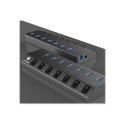 ICYBOX IB-HUB1701-C3 7-port hub with USB 3.0 Type-C and Type-A interface and BC 1.2 support