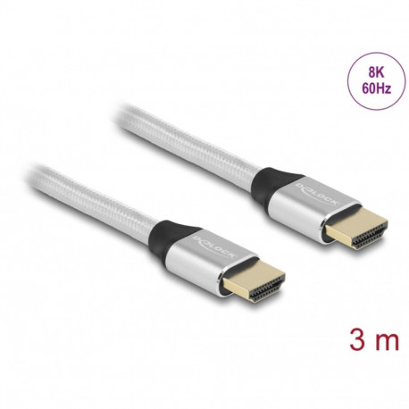 HDMI kaabel 3.0m, Ultra High Speed, 8K@60Hz, 5K@120Hz, 4K@240Hz, eARC, Dynamic HDR, Dolby Vision, hõ