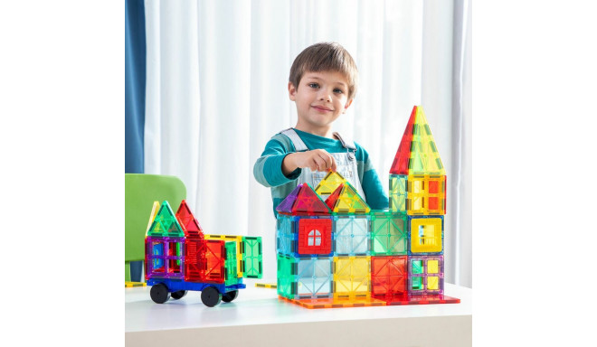 3D Magnetic Building Blocks Magoks InnovaGoods 57 Pieces