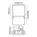 Floodlight/Projector Light EDM Frameless 20 W 6000 K 11,06 x 18,29 x 6,76 cm