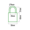 Key padlock EDM Bow Brass (50 x 30 mm)