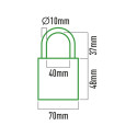 Piekaramā atslēga ar slēdzeni EDM Misiņš normāls (7 x 3,65 cm)