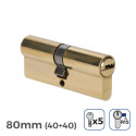 Cylinder EDM r15 European Long camlock Golden Brass (80 mm)