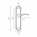 Handle set EDM 1777 24 x 4,5 cm