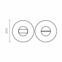 Käepide kruviga EDM 707 Alumiinium Ø 35 mm