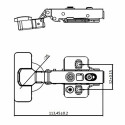 Eņģe EDM BC05 35 mm Virzulis Tērauds