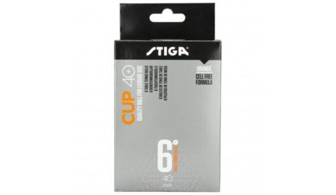 Lauatennisepallid Stiga Cup 40+ oranž 6tk