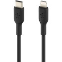 "Belkin Lightning/USB-C Kabel PVC, mfi zertifiziert, 1m schwarz"