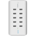 "Belkin 10-Port USB-Ladestation,120W, 2,4A pro Port, Weiß"