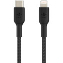 "Belkin Lightning/USB-C Kabel ummantelt mfi 2m schwarz"