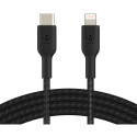 "Belkin Lightning/USB-C Kabel ummantelt mfi 2m schwarz"