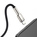 Baseus Cafule seeria metallist andmesidekaabel USB - Lightning 2.4A 1 m must (CALJK-A01)