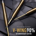 Harrows V-Wing 90% 50th Anniversary Edition steeltip darts (25 g)