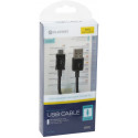 Platinet kaabel microUSB - USB 1m, must (avatud pakend)