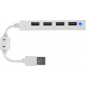 Speedlink USB hub Snappy Slim 4-port USB 2.0 Passive, white (SL-140000-WE) (opened package)